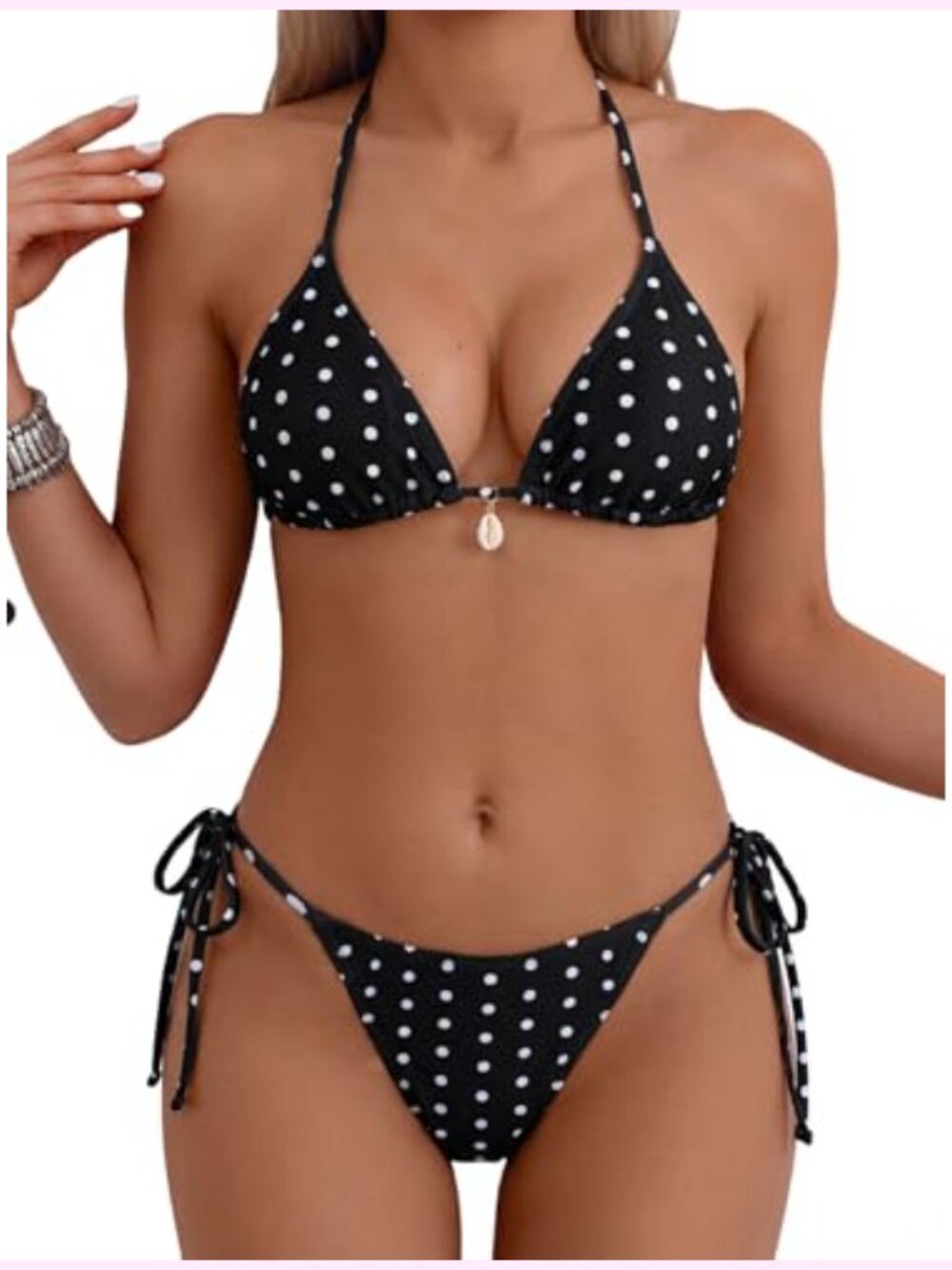Sexy Halter Bikini Set Triangle Top String Swimwear Two Piece Cheeky Bathing